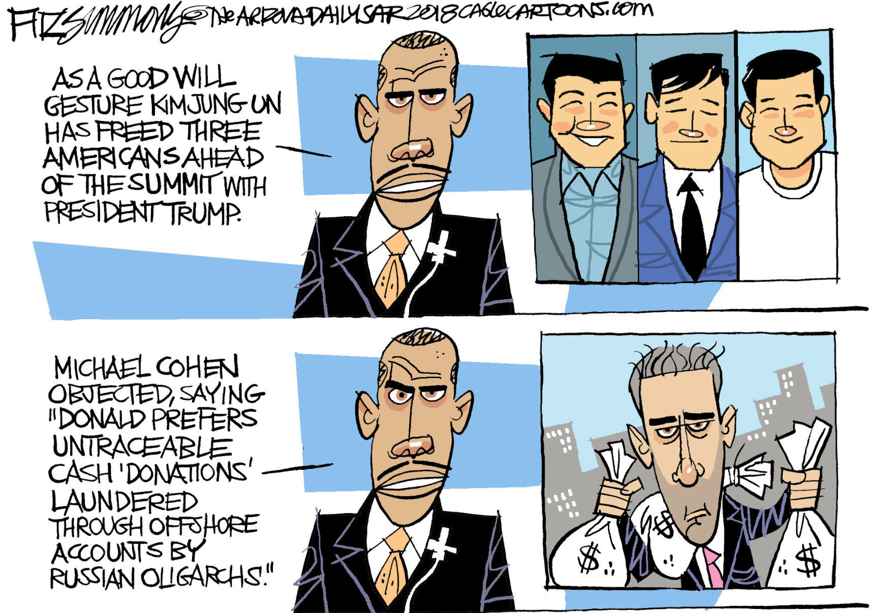 Daily Fitz Cartoon: Cohen